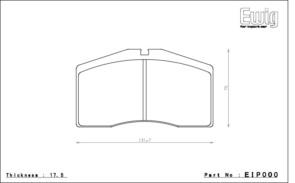 エンドレス ブレーキパッド Ewig CC43(N35S) 前後セット ポルシェ 911 (993) 3.6 ターボ/GT2 ターボ 993 95～99_画像2