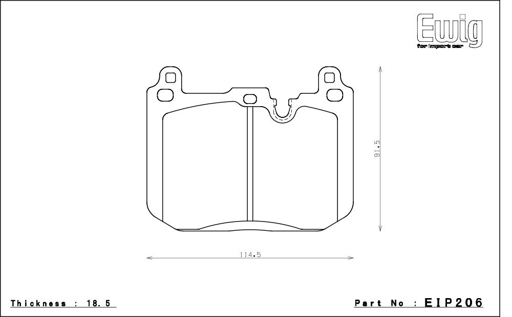 エンドレス ブレーキパッド Ewig MX72 前後セット BMW F20 M135i 1B30 12/8～の画像2