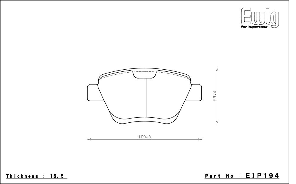 エンドレス ブレーキパッド Ewig CC40(ME20) 前後セット フォルクスワーゲン ジェッタ 2.0TSI スポーツライン 1KAXX 09/11～ BOSCH_画像3