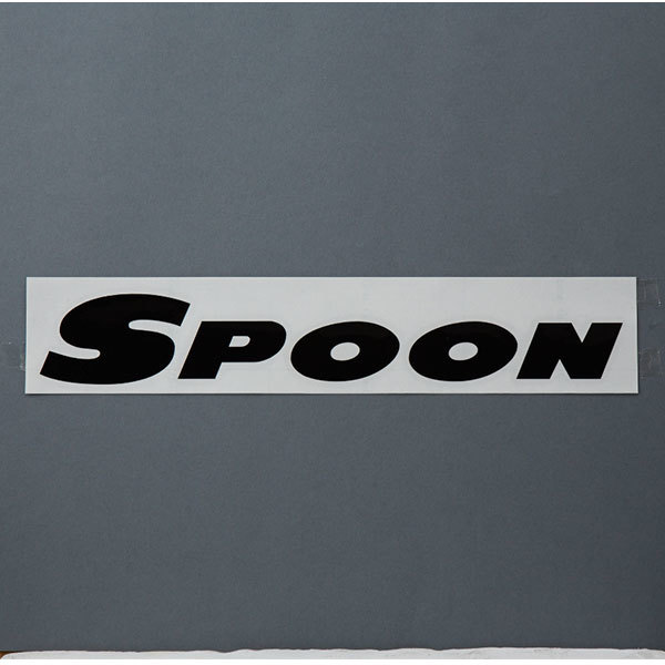 SPOON スプーン チームステッカー ブラック[800mm] W800mm(1枚)_画像1