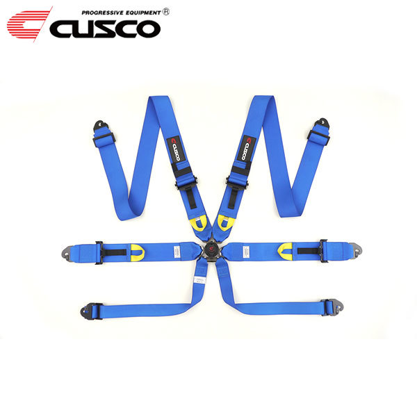 CUSCO クスコ レーシングハーネス 6-Point ブルー セーフティ CUSCO クスコ レーシングハーネス 6-Point ブルー セーフティ