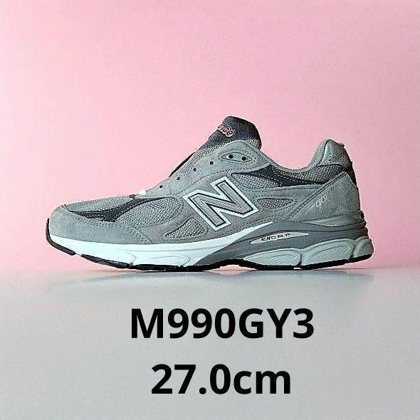 新品未使用】ニューバランスM990GY3 27.0cm D-