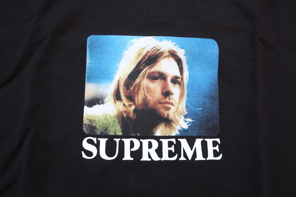 (M)Supreme Kurt Cobain TeeシュプリームカートコバーンフォトTシャツ黒_画像2