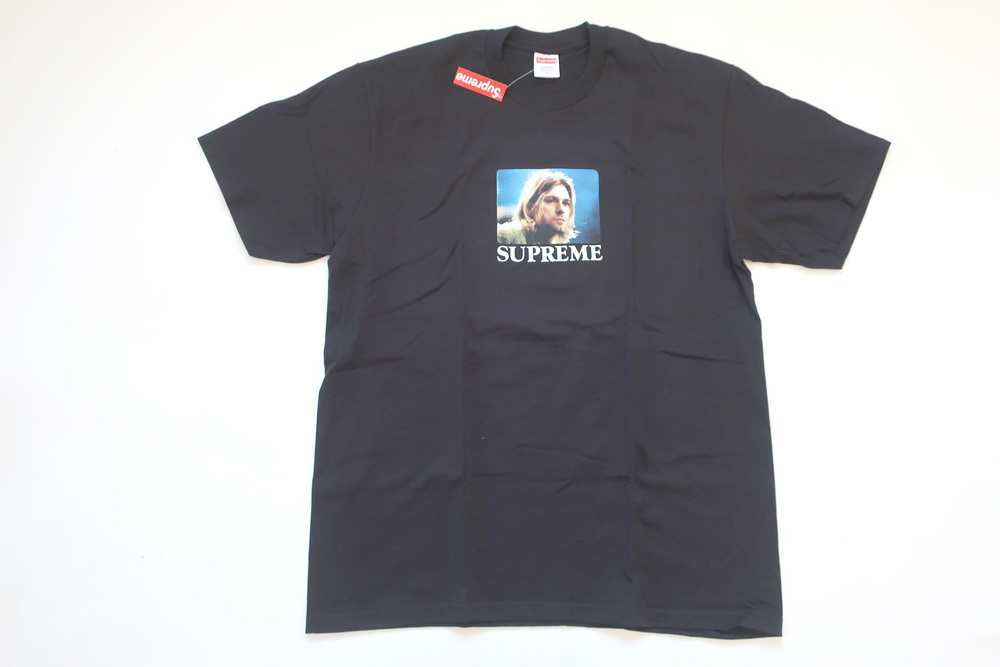 (L)Supreme Kurt Cobain TeeシュプリームカートコバーンフォトTシャツ黒_画像1