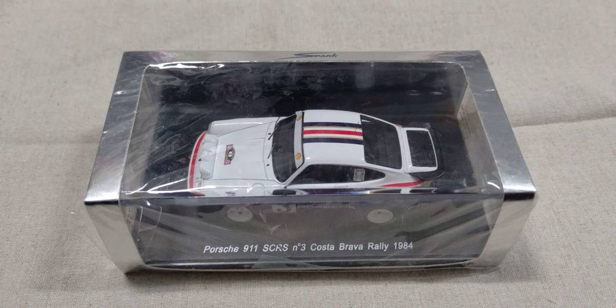 spark 1/43 Porsche 911 SCRS ♯3 Costa Braba Rally 1984/経年自宅保管品/未開封品の画像2
