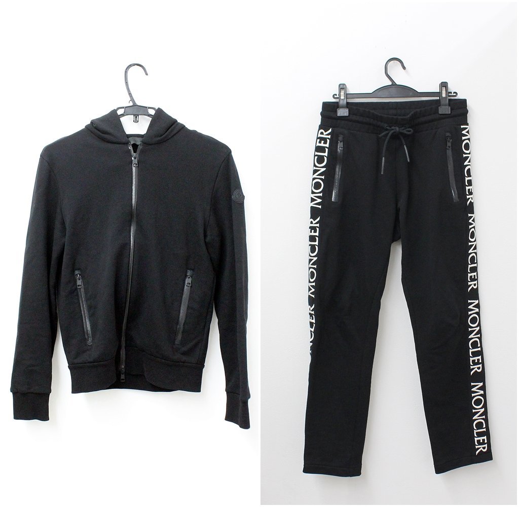 現品 MONCLER モンクレール ロゴ セットアップ パーカー パンツ セット