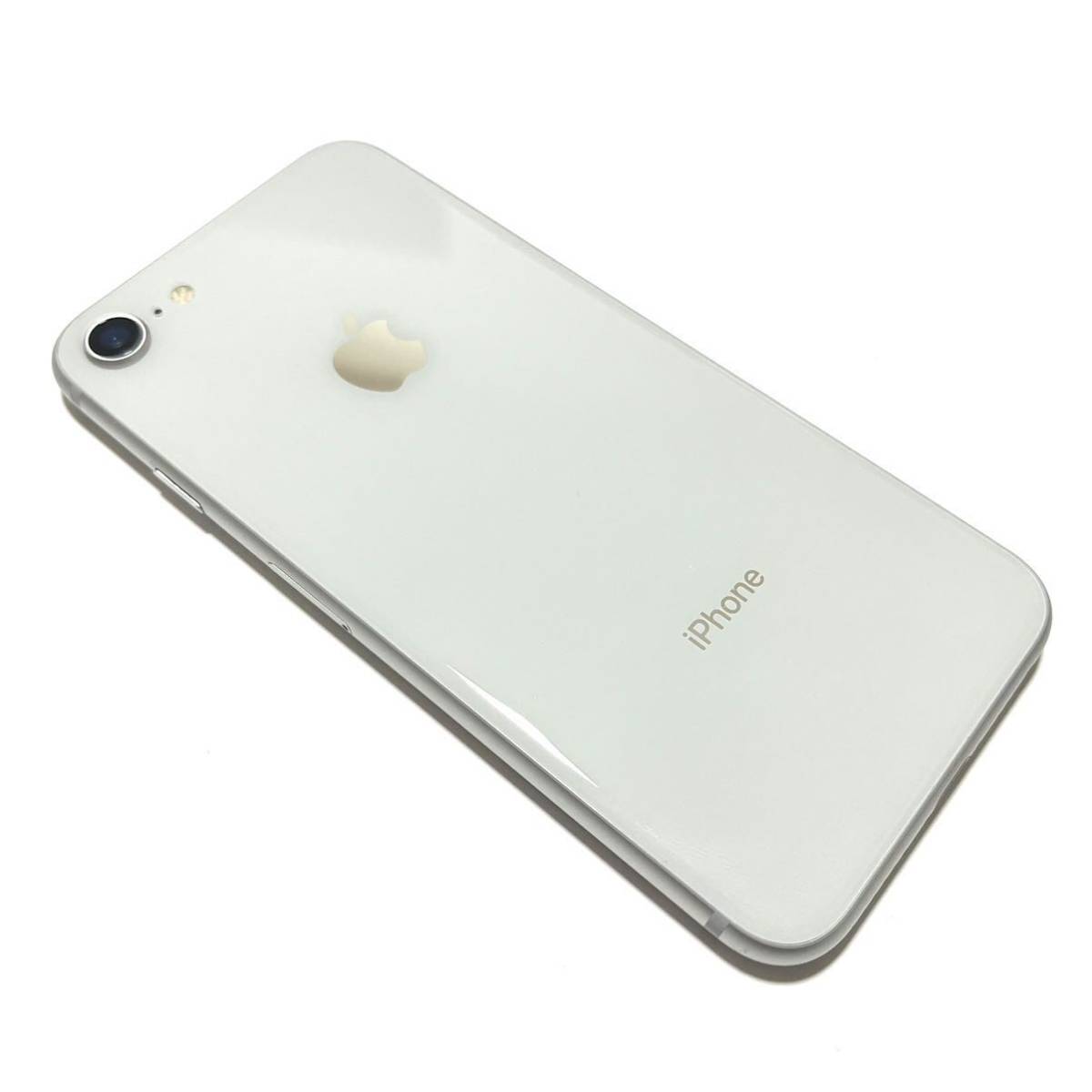美品 iPhone 8 シルバー 64GB SIMフリー 新品バッテリー 白-