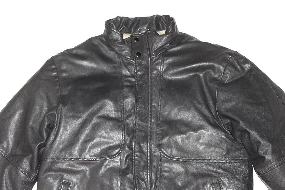 VINTAGE EDDIE BAUER LEATHER DOWN JACKET SIZE M | inmano.com.br
