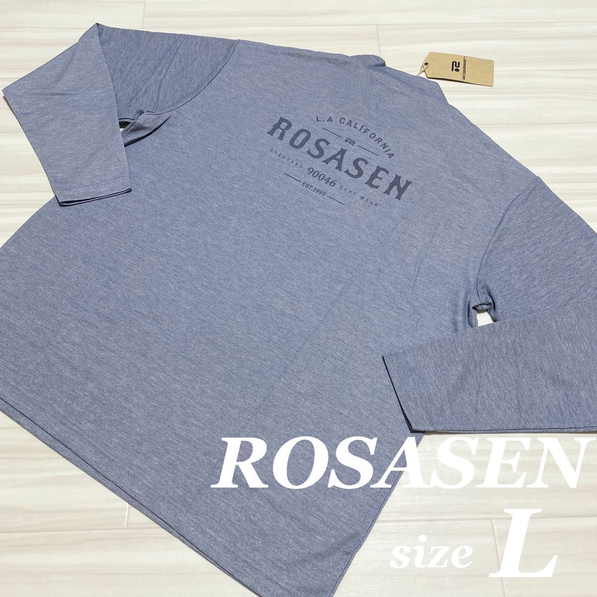 ROSASEN ハイネック シャツ バックプリント メンズ fkip.unmul.ac.id