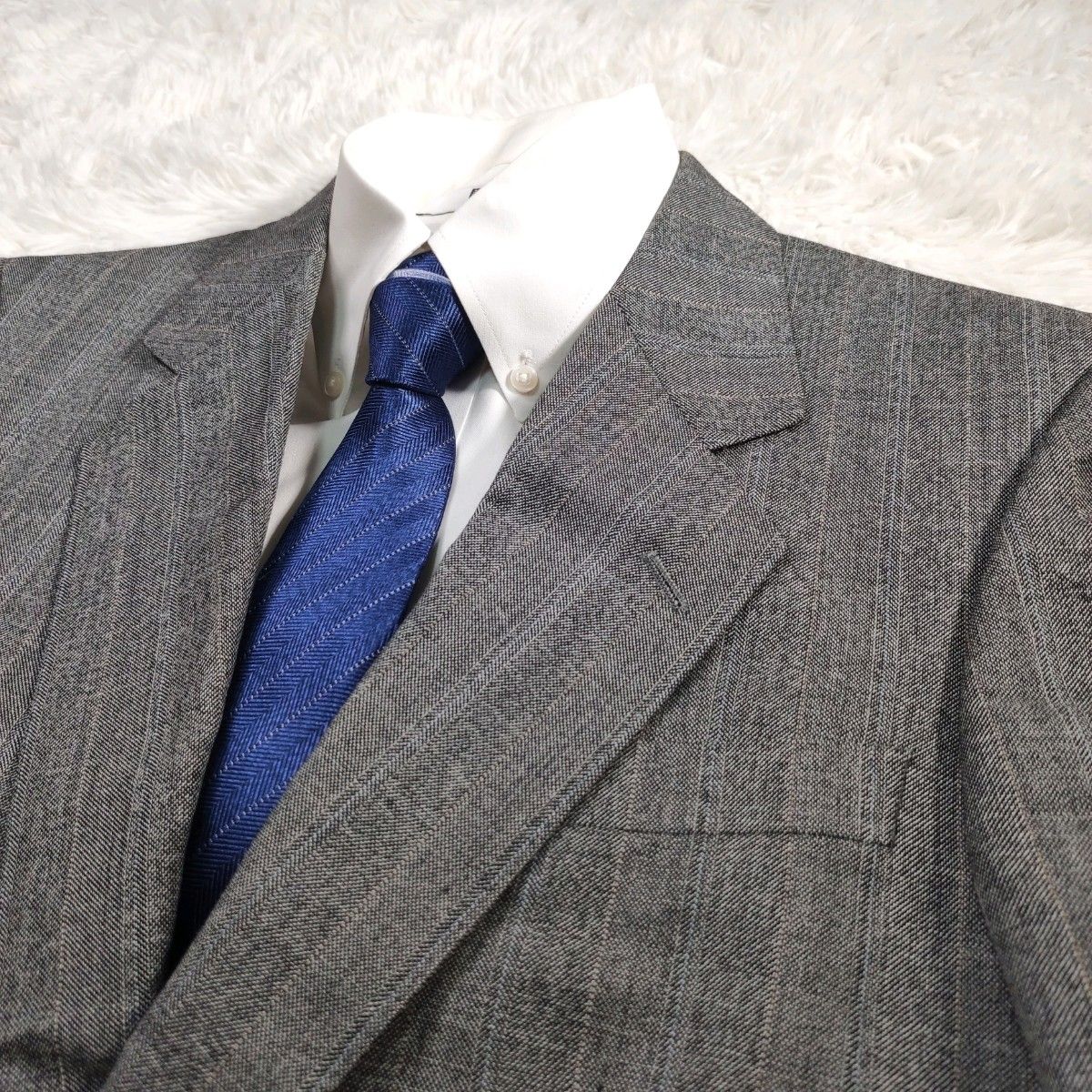 DAKS】超美品!! 3ピースセットアップ 高級ヘリンボーン生地 M (A4