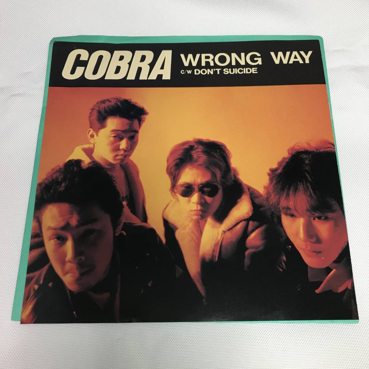 ２枚セット　COBRA コブラ 1984 WRONG WAY 7イン　アナログ EP　SKINS　AA　LAHGHIN'NOSE　Oi OF JAPAN　S.A 原爆オナニーズ COCKNEY COCKS_画像2