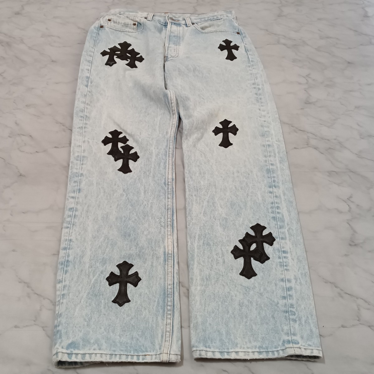500円引きクーポン】 Levi's 501(W34/80cm) クロスパッチカスタム