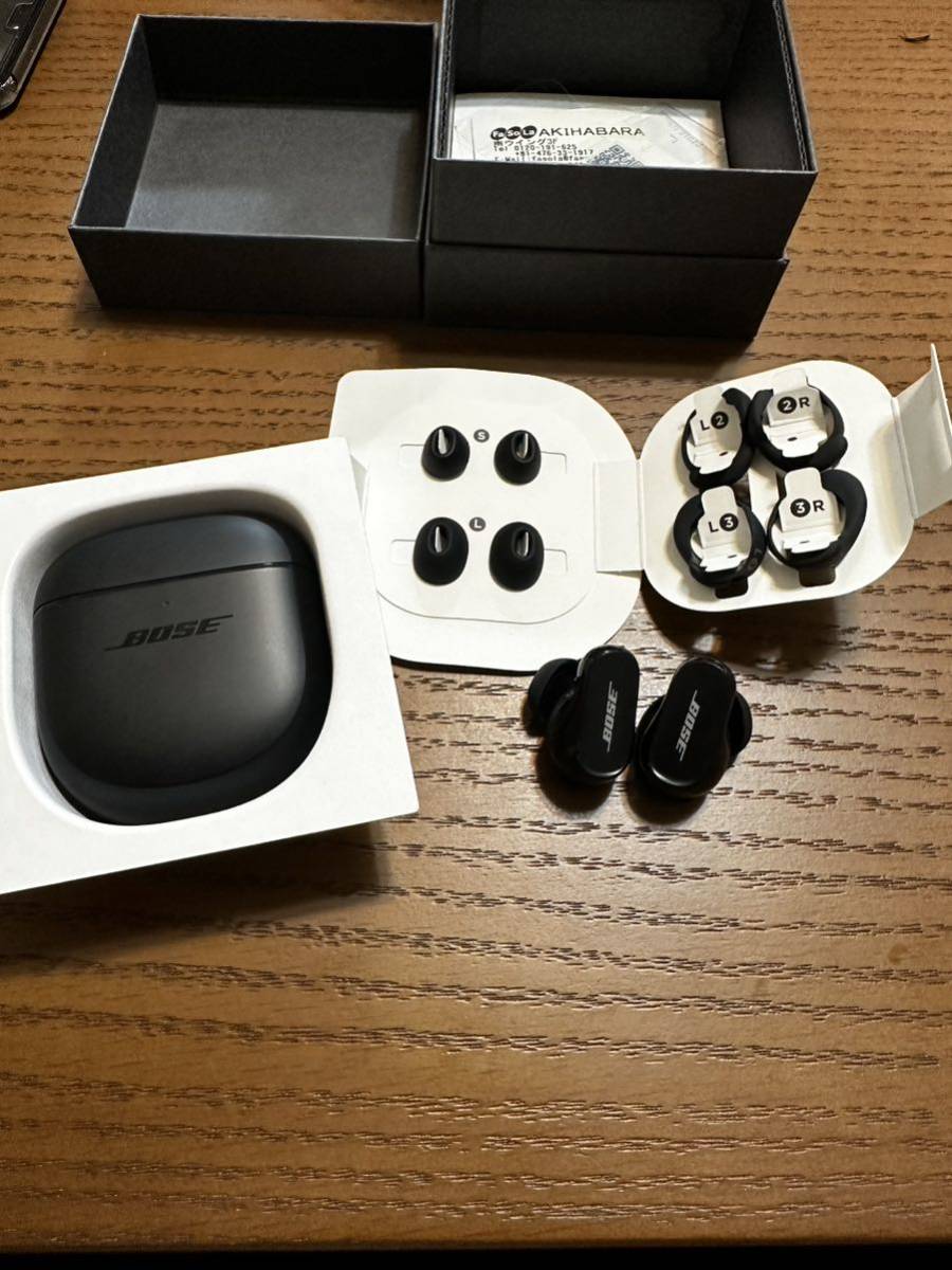 BOSE QuietComfort Earbuds II Triple Black QCEARBUDSIIBLK [リモコン・マイク対応 /(左右分離) /Bluetooth /ノイズキャンセリング対応]
