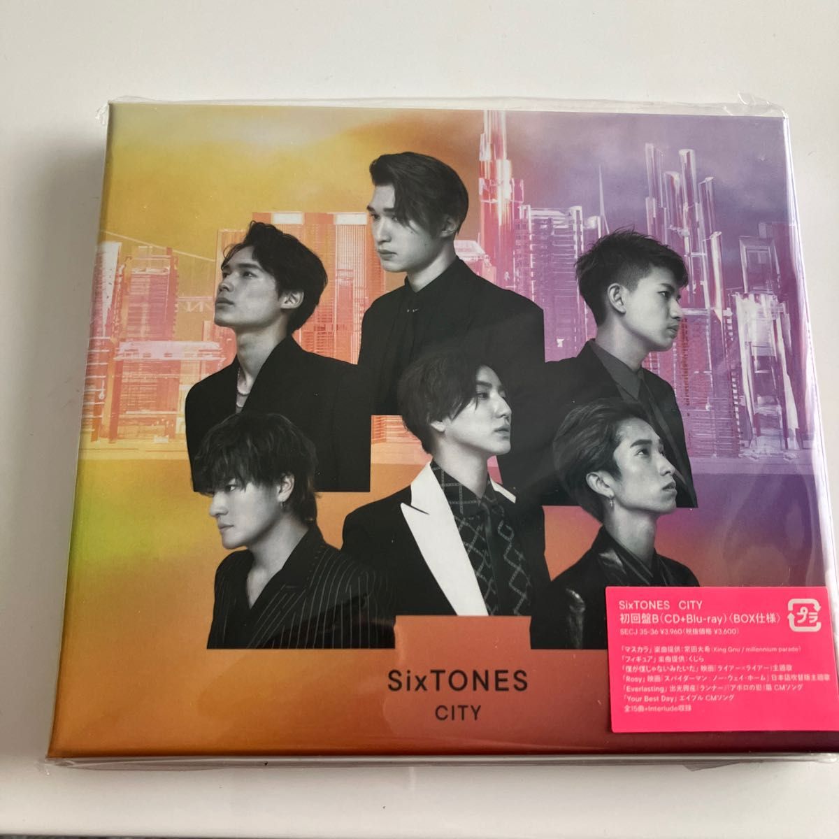 アルバム初回盤B Blu-ray付 BOX仕様 SixTONES CD+Blu-ray CITY 