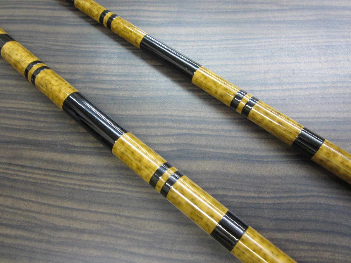 USED ダイワDAIWA 段塗 竿掛 極 二本物 USED ダイワDAIWA 段塗 竿掛 極 二本物