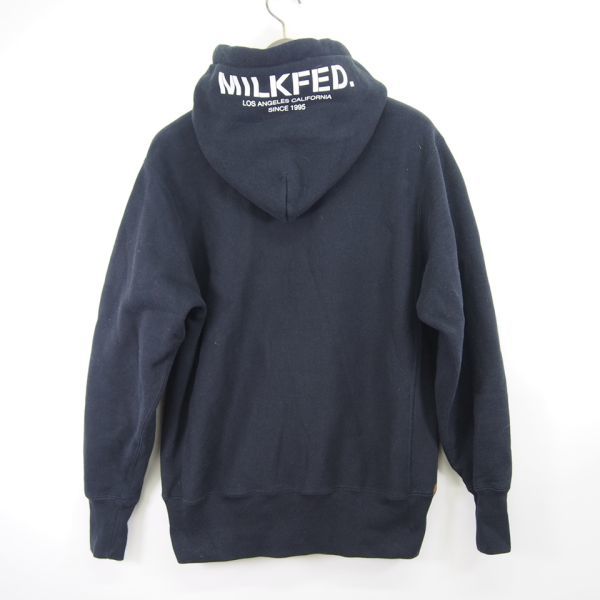 ミルクフェド別注チャンピオン MILK FED × Champion リバースウィーヴ REVERSE WEAVE プルオーバースウェットパーカ*フーディ(S)ブラック_画像5