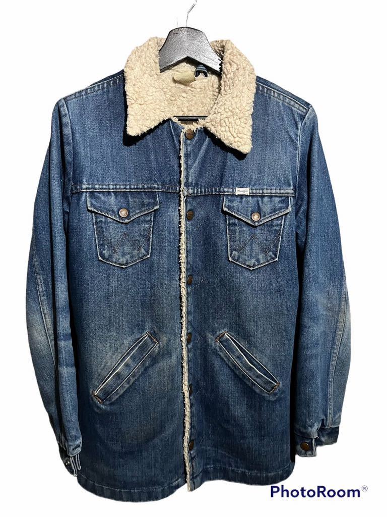 最安値】 デニム ボア Boys ラングラー Jacket Boa Denim Wrangler 80s