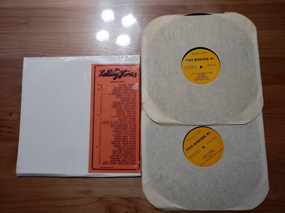 ★ローリング・ストーンズ The Rolling Stones★PAVE BOULDER '81★2LPレコード★中古品 ★シュリンク残り★レア