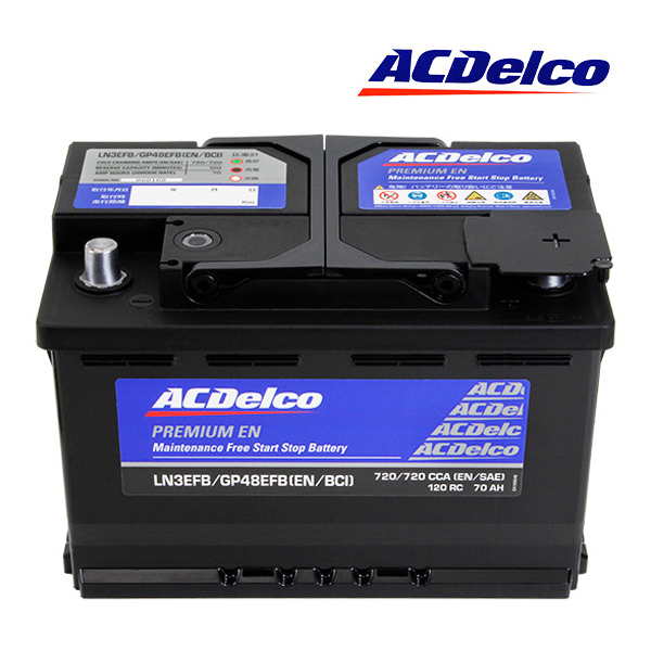 【ACDELCO 正規品】バッテリー LN3EFB メンテナンスフリー アイドリングストップ対応 シトロエン 17y- DS7 クロスバック X74_画像1