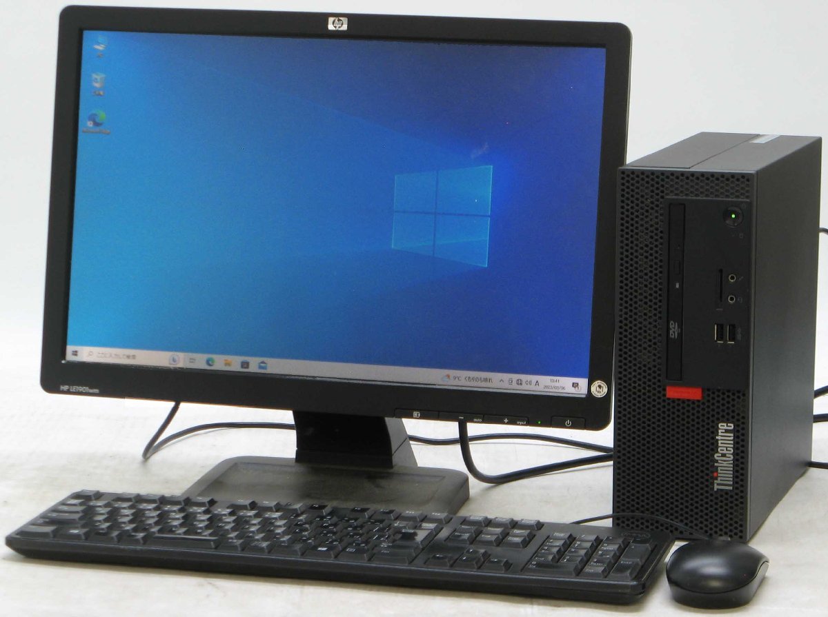 Lenovo ThinkCentre M710e 10UR-002QJP ■ 19インチワイド 液晶セット ■ i5-6400/DVDマルチ/省スペース/第6世代/Windows10 デスクトップ