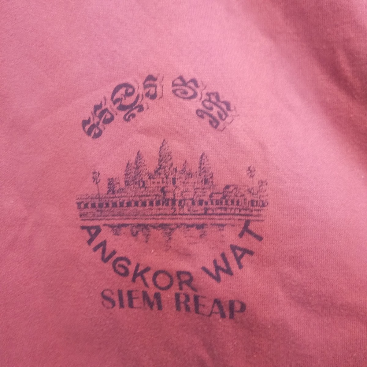 90s スーベニア Tシャツ M アンコールワット カンボジア 古着 used 半袖 ビンテージ ヴィンテージ _画像4