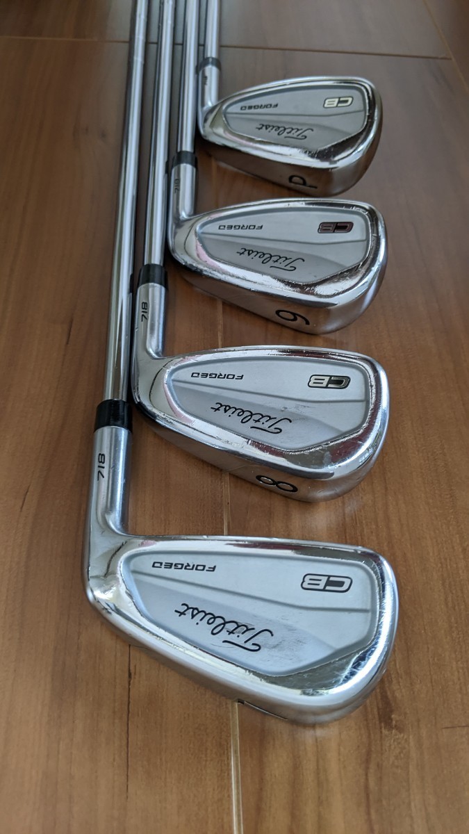 BFセール特価【送料無料】Titleist CB718 FORGEDアイアン(#4〜PW)7本　Zelos7シャフト_画像6