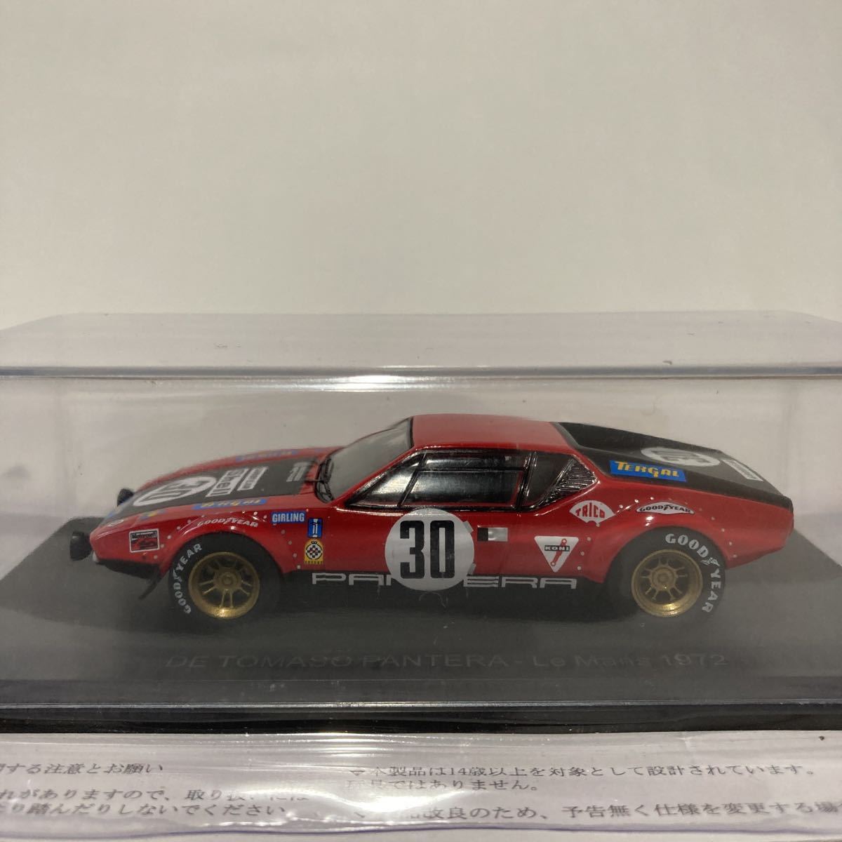 アシェット ル・マン 24時間レースカーコレクション 1/43 DE TOMASO PANTERA #30 1972年 Le Mans デトマソ パンテーラ ミニカー モデルカー_画像3