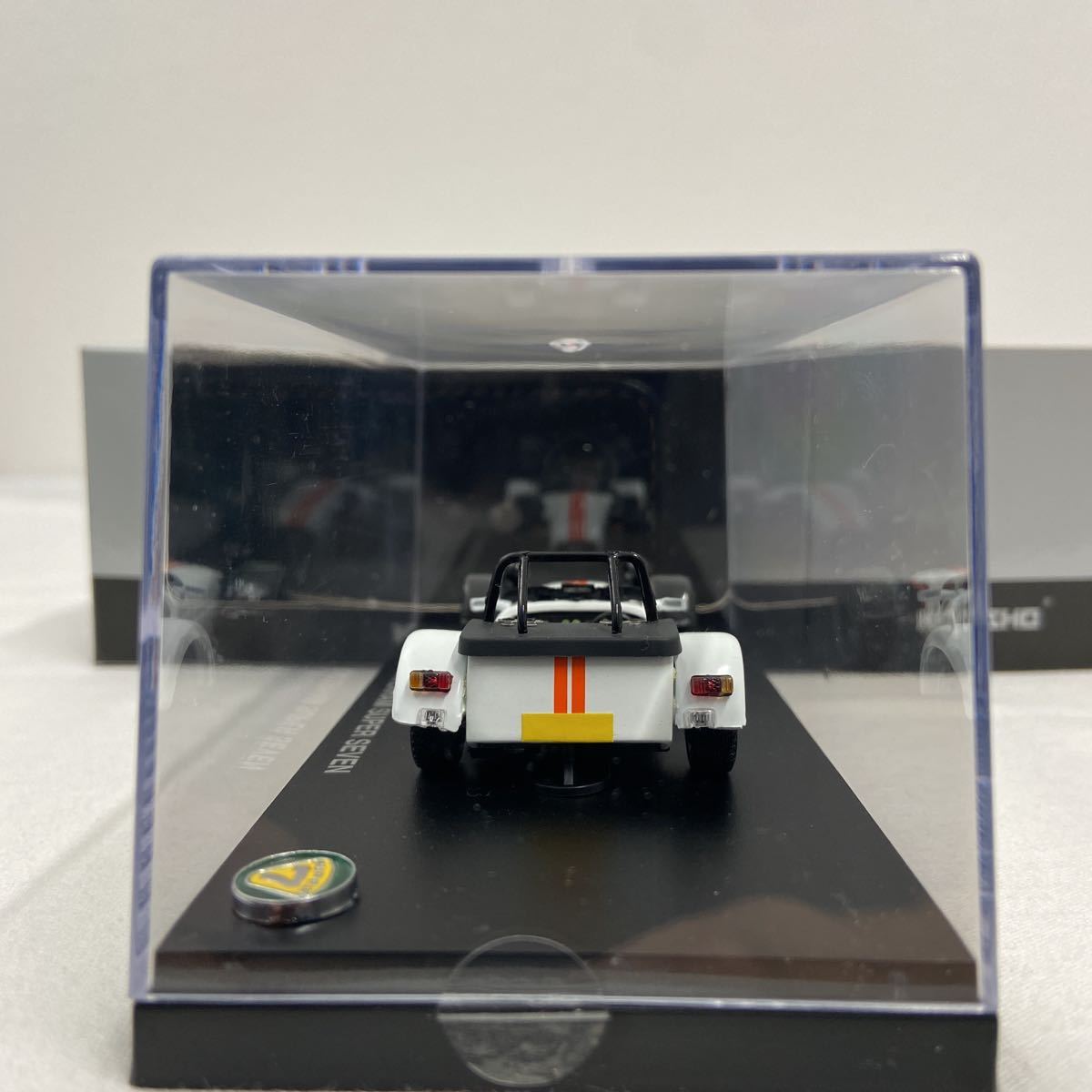 京商 1/43 CATERHAM SUPER SEVEN JPE White Orange ケーターハム スーパーセブン ホワイト オレンジ ミニカー モデルカー_画像6