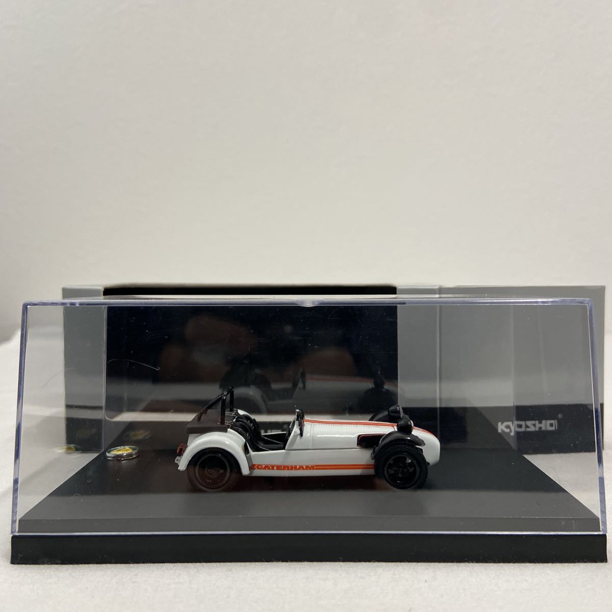 京商 1/43 CATERHAM SUPER SEVEN JPE White Orange ケーターハム スーパーセブン ホワイト オレンジ ミニカー モデルカー_画像5