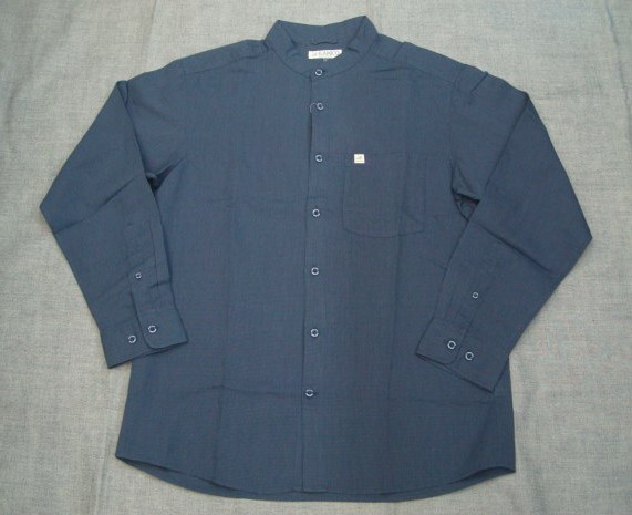 新品mont-bell(モンベル) KAMICO スタンドカラーシャツ Men's ネイビー(NV) Lサイズ