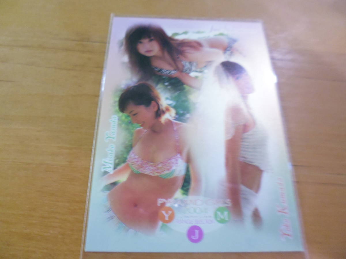 2004 夏川純、熊田曜子、安田美沙子、プロモカード_画像1