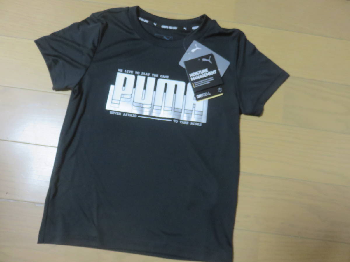 ヤフオク! - PUMA ジュニア 半袖Tシャツ 120㌢ ブラック 新品