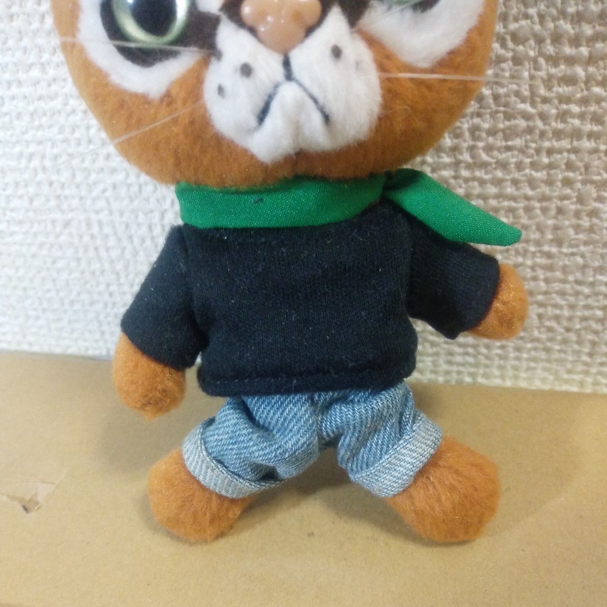 Petit Copain 米田民穂 プチコパン どら猫ぬいぐるみマスコット アビ 全長13cm 内藤デザイン研究所 未チェック 詳細不明 ジャンク扱い _画像3