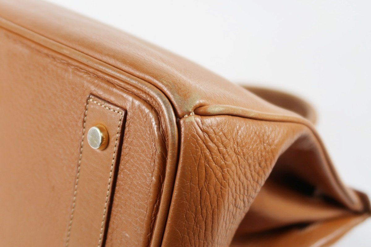 美品】HIGH CLASS ハイクラス バーキン型 35 高級ハンドバッグ 本革