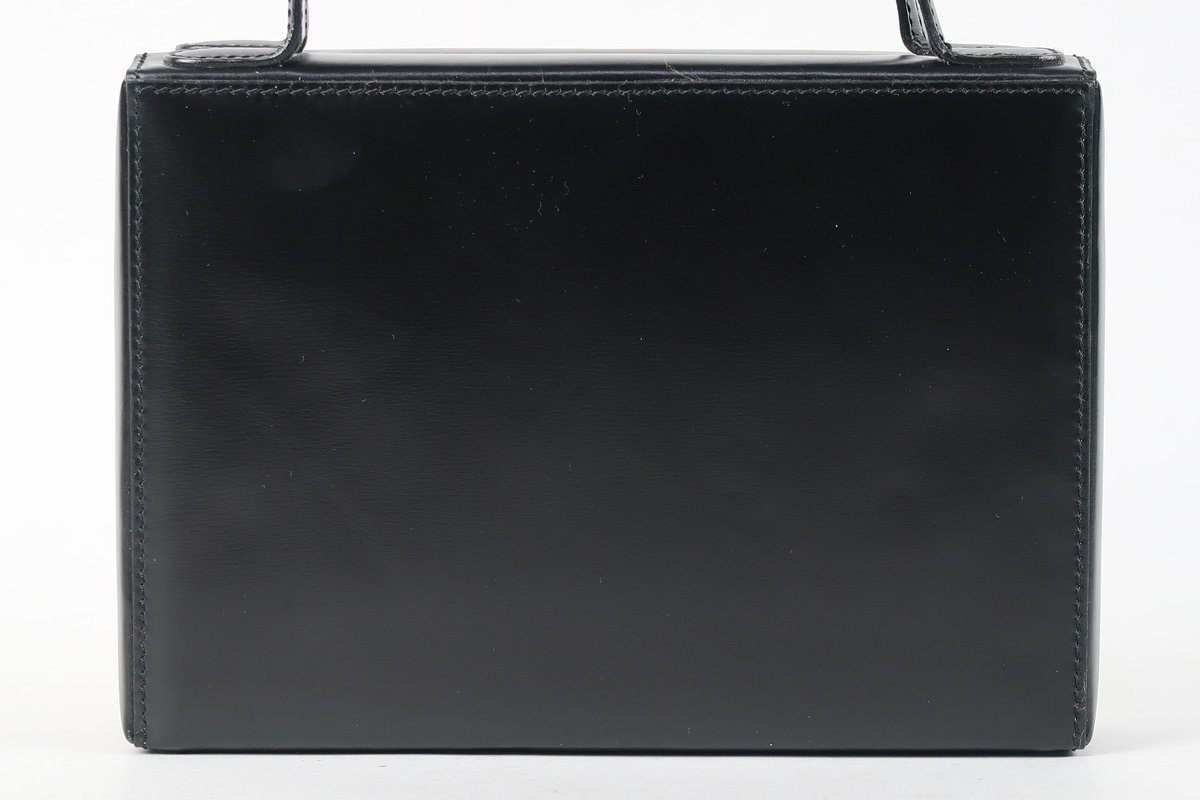 超美品】LOEWE ロエベ ハンドバッグ アナグラム レザー ブラック