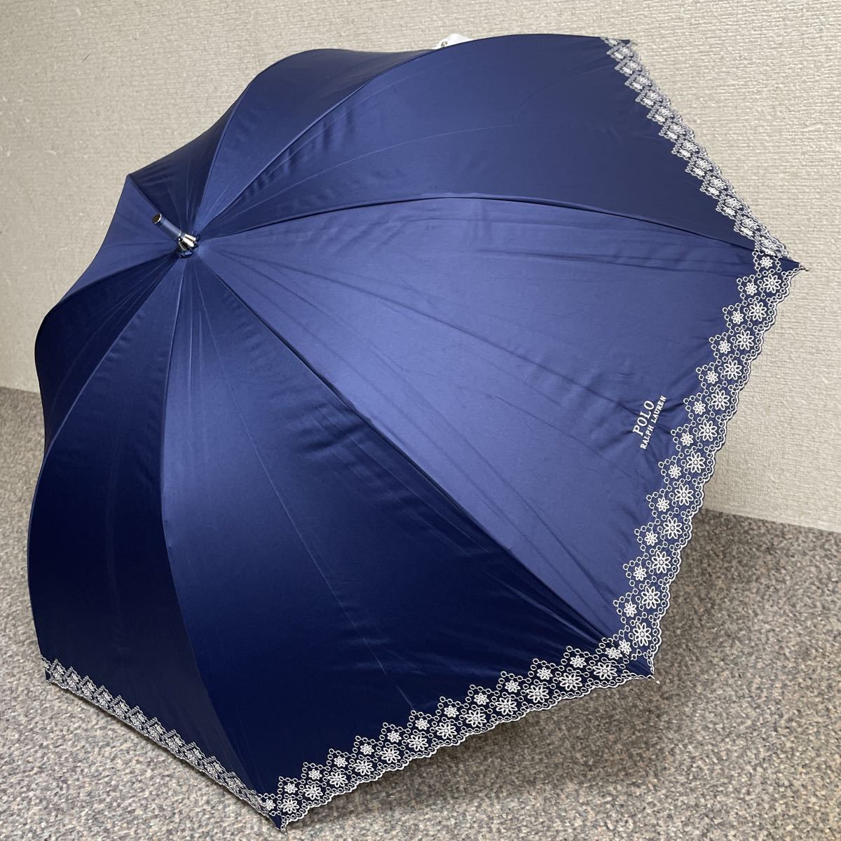 新品 ラルフローレン 日傘 長傘 傘 遮光 晴雨兼用パラソル 大きめ 大寸 C