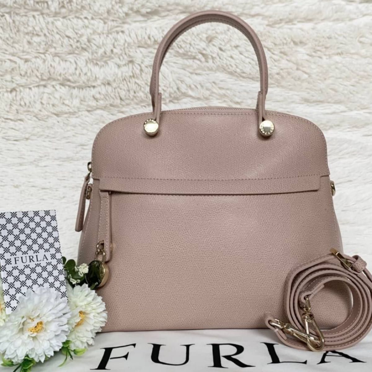 おトク情報がいっぱい！ 2way フルラ 極美品☆FURLA S フルラ パイパー