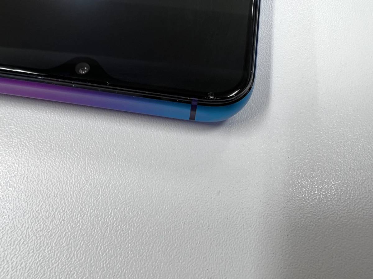 中古品　OPPO R17 Pro CPH1877　日本国内版　純正SIMフリー　パープル　6GB+128GB デュアルSIM_画像9