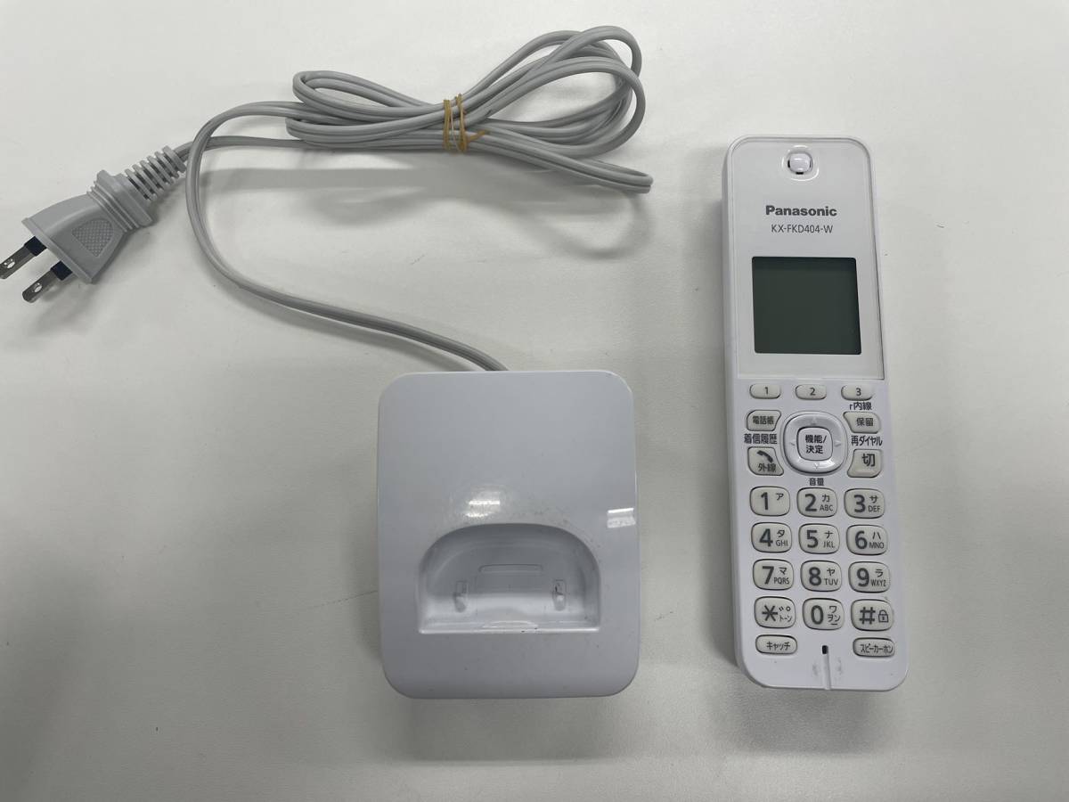 【中古】 Panasonic パナソニック 固定電話機 VE-GZ21-W 子機1台付き 動作品_画像2