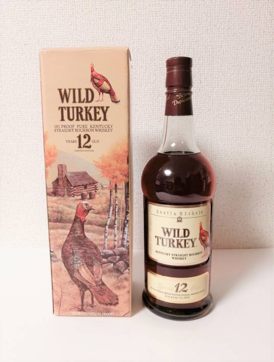 未開封☆Wild Turkey【ワイルドターキー】 12年 旧ラベル 700ml 箱付