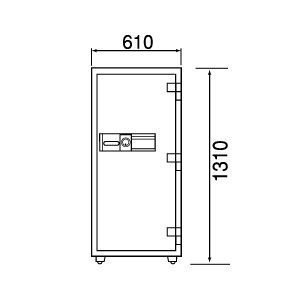  new goods prompt decision free shipping ( car on delivery ) diamond safe ETS130 large business use fire-proof safe push type * numeric keypad type unused 