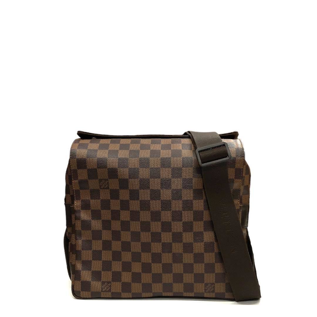 美品 LOUIS VUITTON ルイヴィトン N45255 ダミエ ナヴィグリオ メッセンジャーバッグ ショルダーバッグ PVC エベヌ_画像2