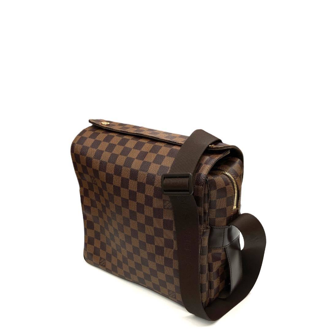 美品 LOUIS VUITTON ルイヴィトン N45255 ダミエ ナヴィグリオ メッセンジャーバッグ ショルダーバッグ PVC エベヌ_画像1