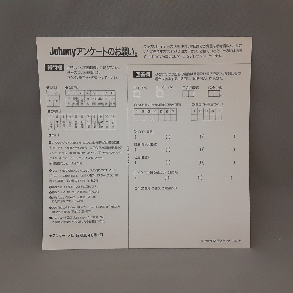ステッカー付 ◇ Johnny / ジュリエットの幻影 (EP) K07S-10010 横浜銀蝿_画像5