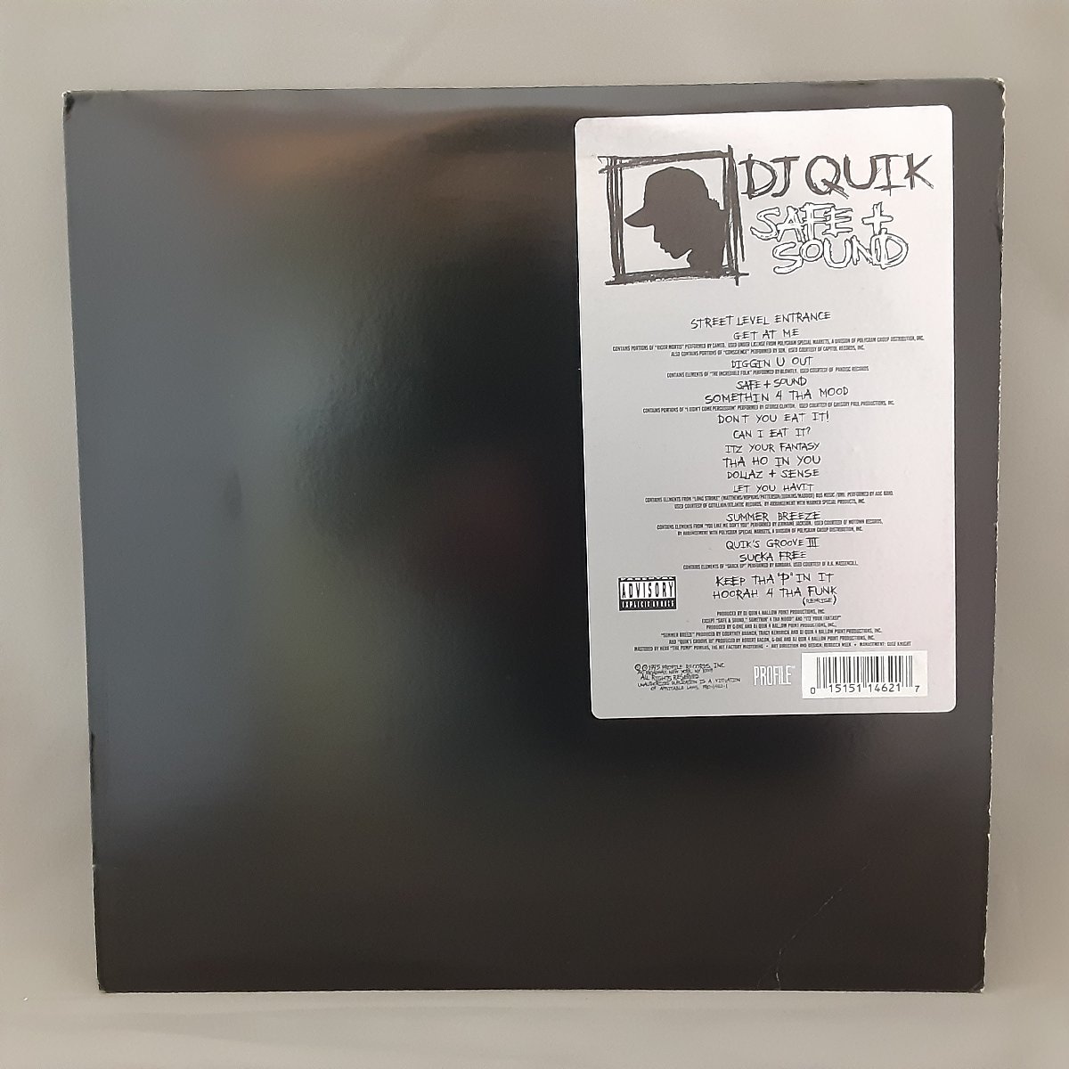 US盤 ◇ DJ QUIK / SAFE ＋ SOUND ○2LP PRO-1462-1