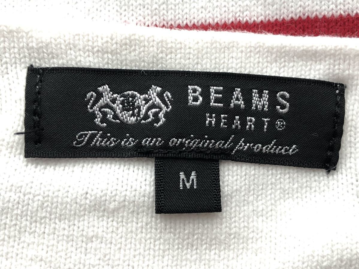 ビームス ハート バスクシャツ ボーダー カットソー ボートネック ロンT　　長袖Tシャツ BEAMS HEART セレクトブランド 玉7099_画像3