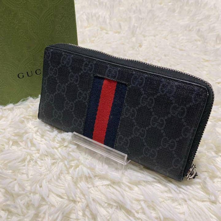 いいたしま】 美品×入手困難 グッチ GUCCI 長財布 ラウンドファスナー