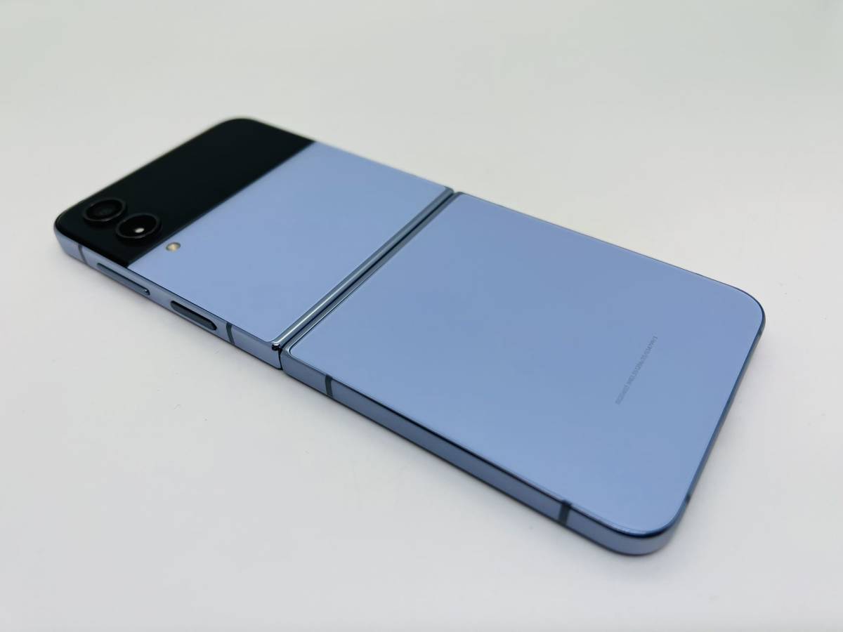 3021] 512GB Galaxy Z Flip4 5G ブルー SIMフリー 折りたためるスマホ