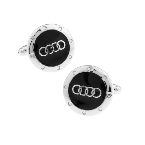 【未使用・新品】車 ロゴ アウディ Audi エンブレム カフス カフスボタン カフリンクスの画像2