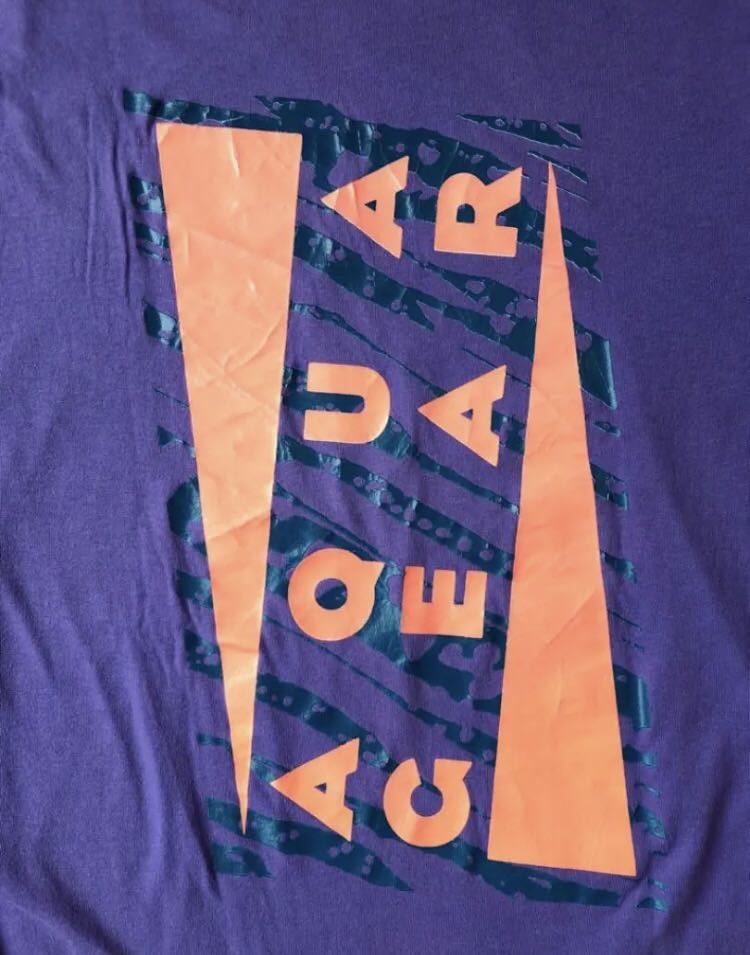 90s NIKE AQUA GEAR vintage t-shirt ナイキ アクアギア アメリカ製 ビンテージ 半袖 Tシャツ アニメ バンT ロック バンド 音楽